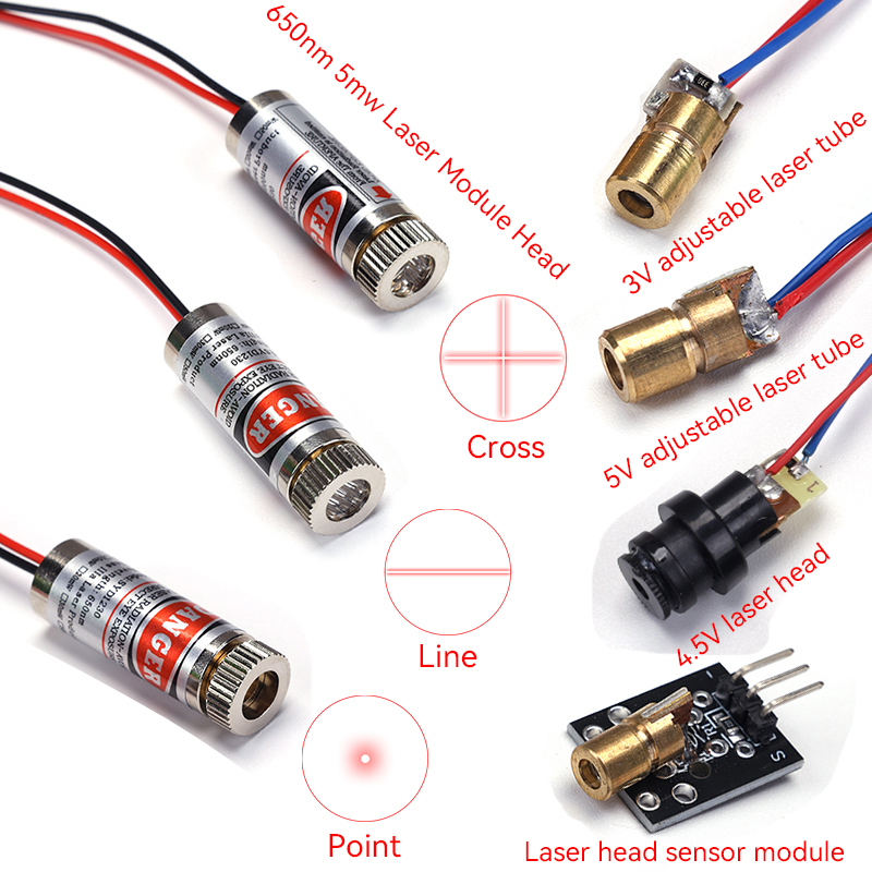 Industrial Laser Diode - 10 Peças/1 Unidade Módulo Laser 650nm