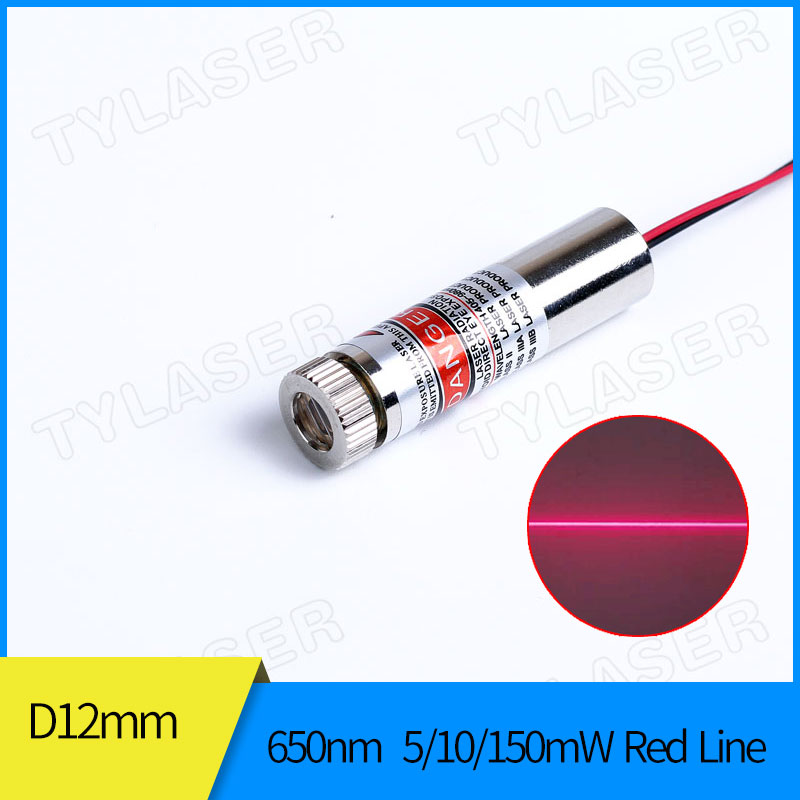 Industrial Laser Diode - Localizador laser vermelho focalizável, 12mm, 650nm,