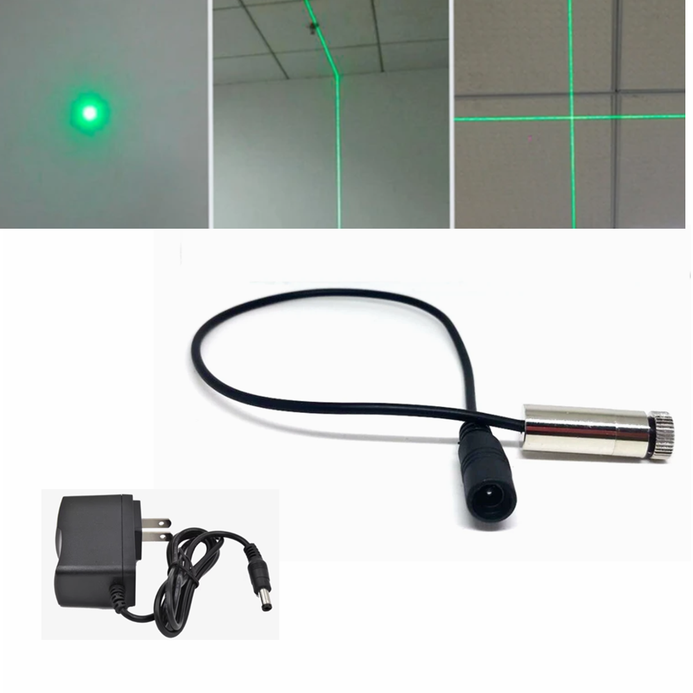Industrial Laser Module - Módulo laser de ponto verde/linha/cruz focalizável